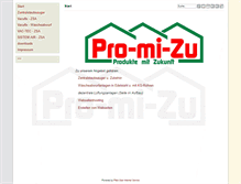 Tablet Screenshot of pro-mi-zu.de